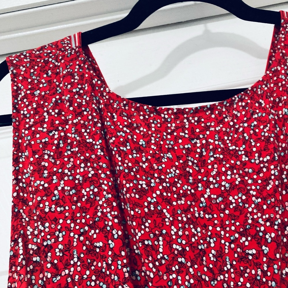 Red and White Patterned maxi dress - Picture 10 of 13